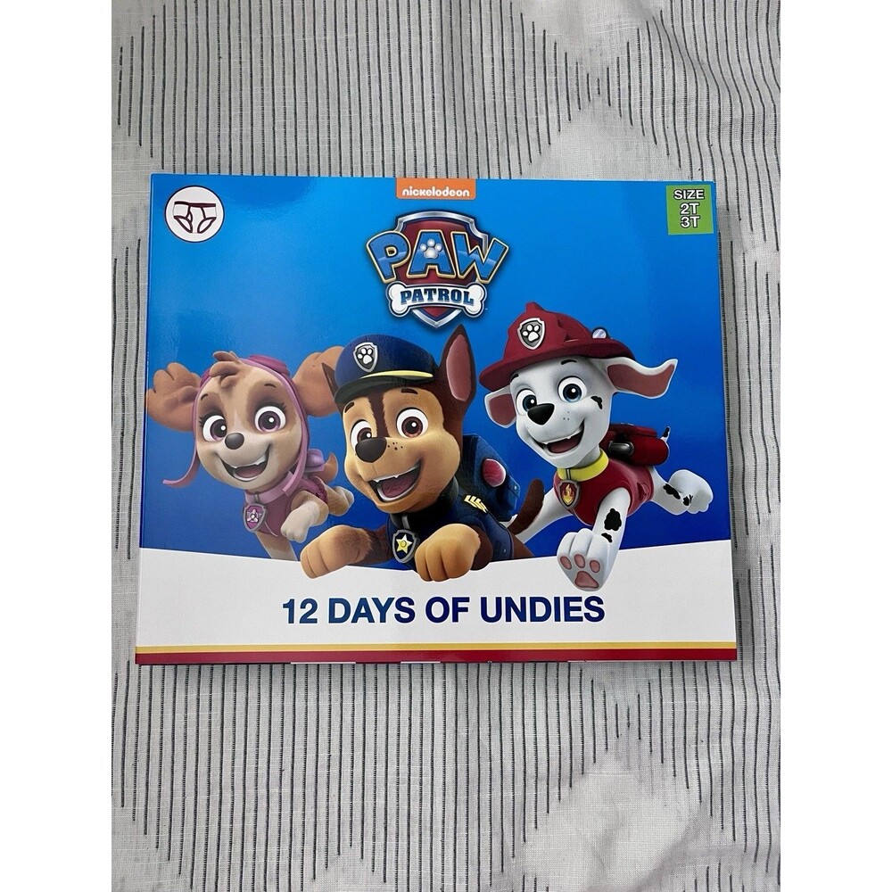 New 12 Pack Little Boys Paw Patrol Brief Underwear Size 2T/3T